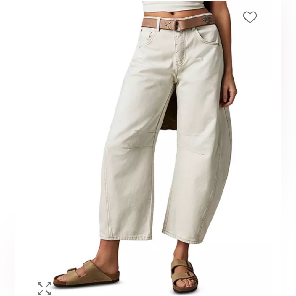 We The Free Good Luck Mid Rise Barrel Jeans